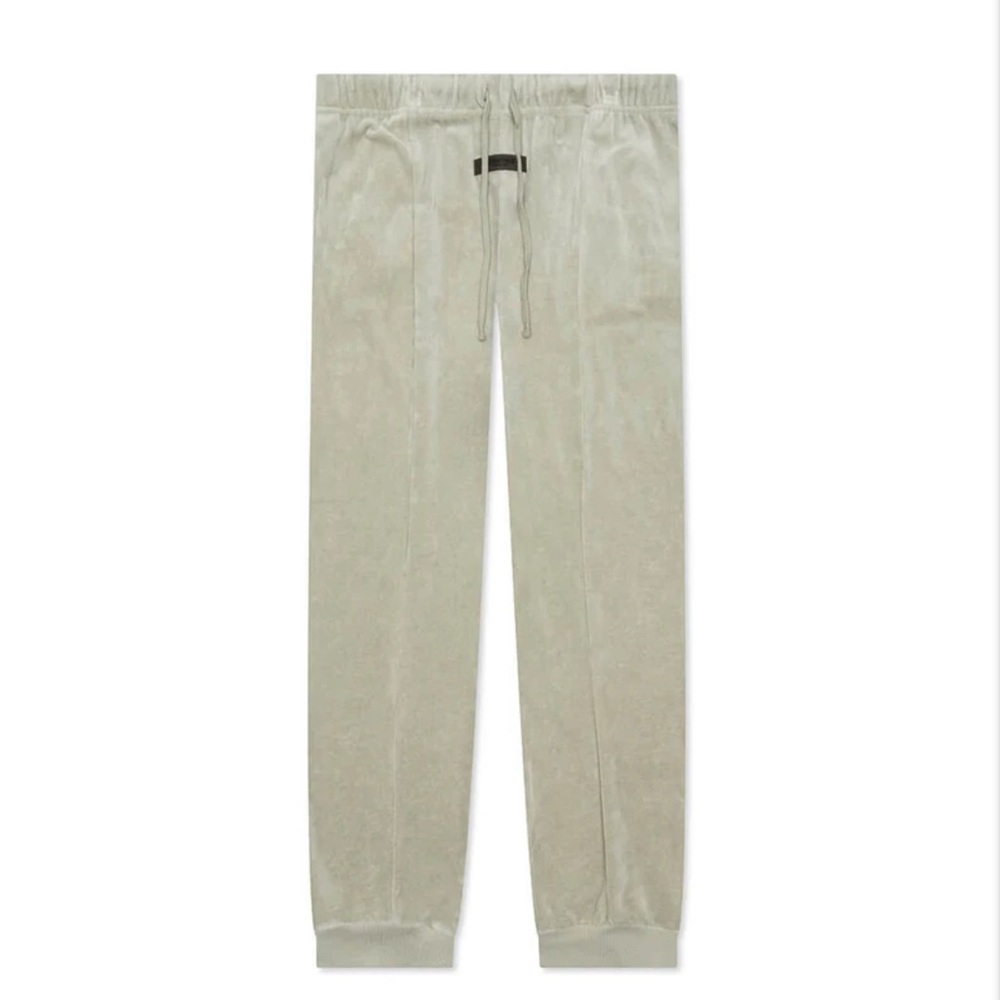 FEAR OF GOF ESSENTIALS- Grey Velour Pant XS